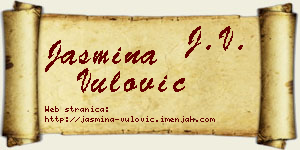 Jasmina Vulović vizit kartica